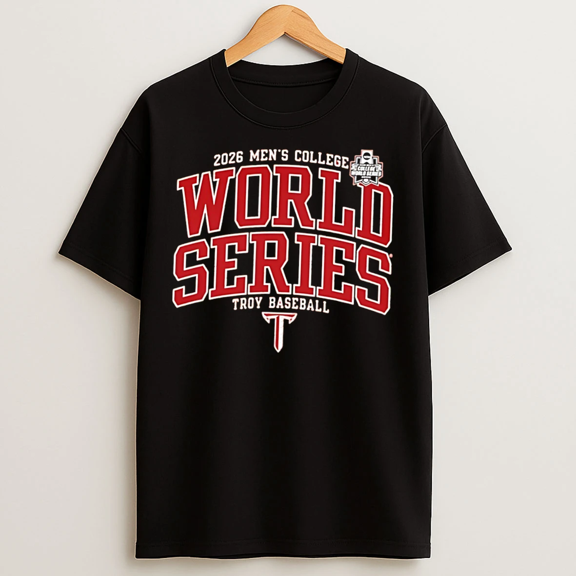 Classic Troy Trojans 2026 College World Series Bound Tee T Shirts