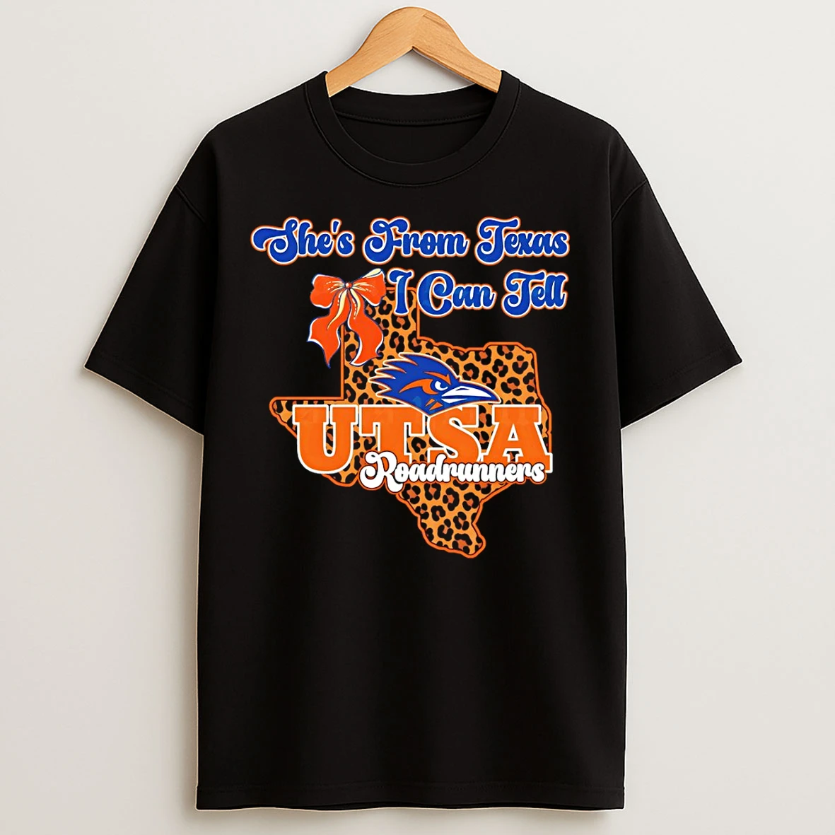 Classic Utsa Roadrunners Bow Shes From Texas I Can Tell Texas Map 2026 T Shirts