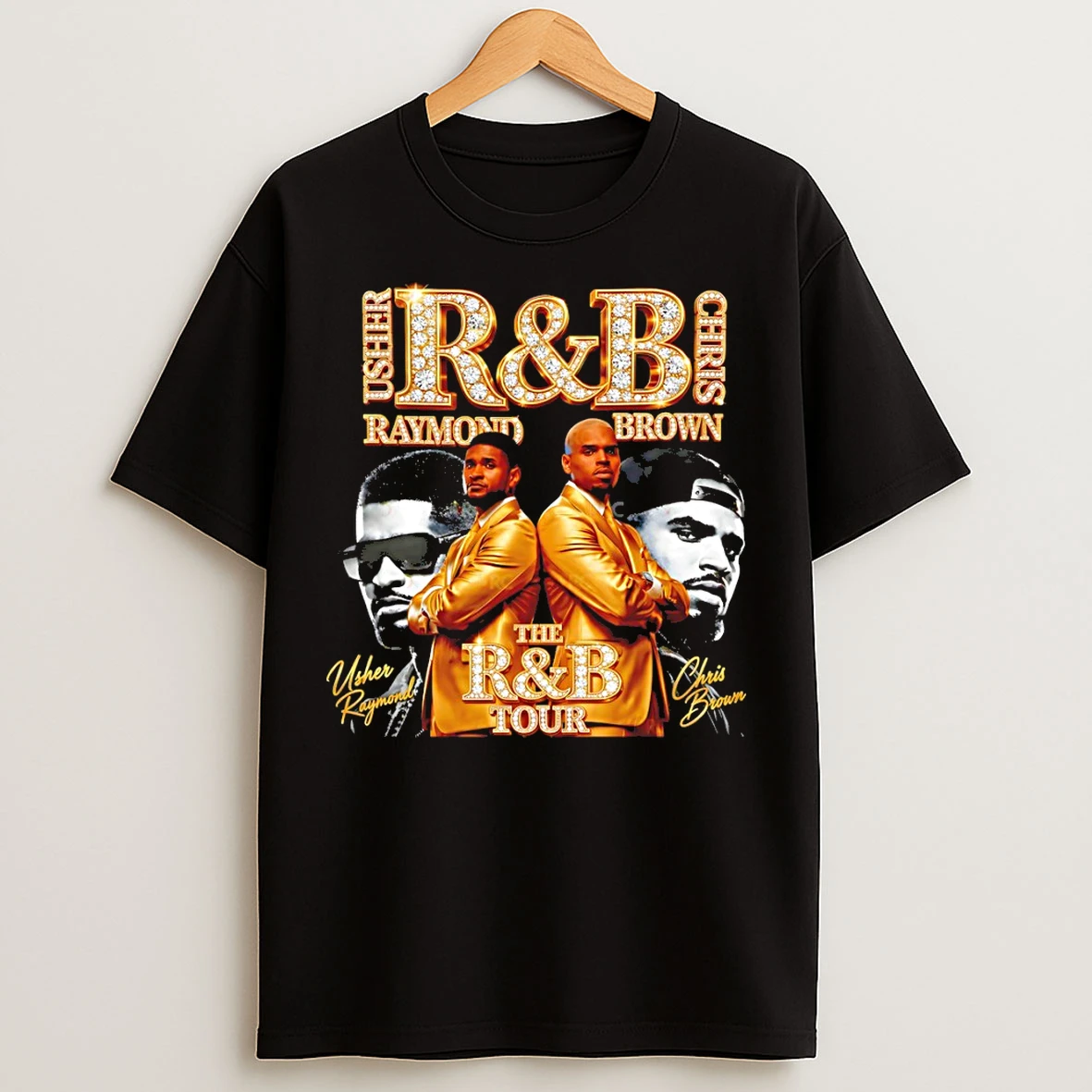 Classic Usher Raymond And Chris Brown Usher R B Tour 2026 Signatures T Shirts