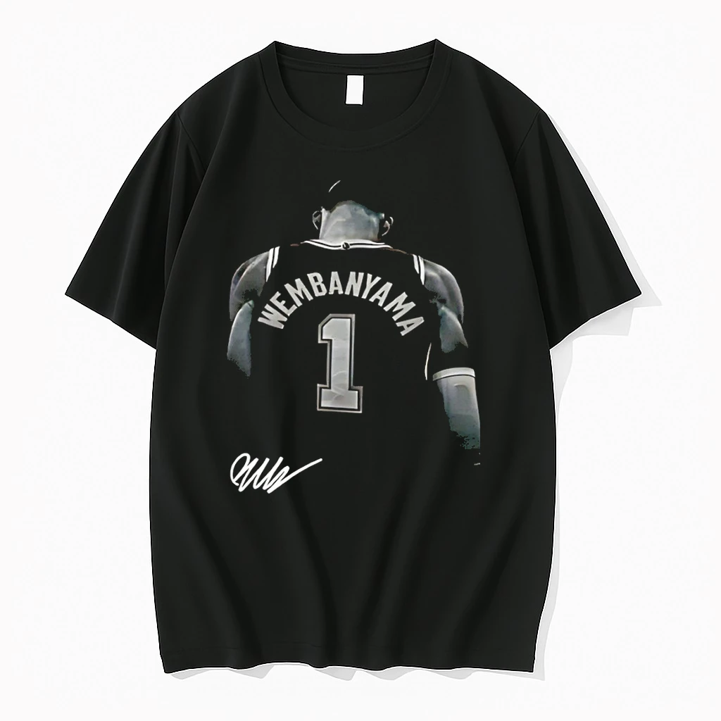Classic Victor Wembanyama San Antonio Signature Autograph Edition T Shirts