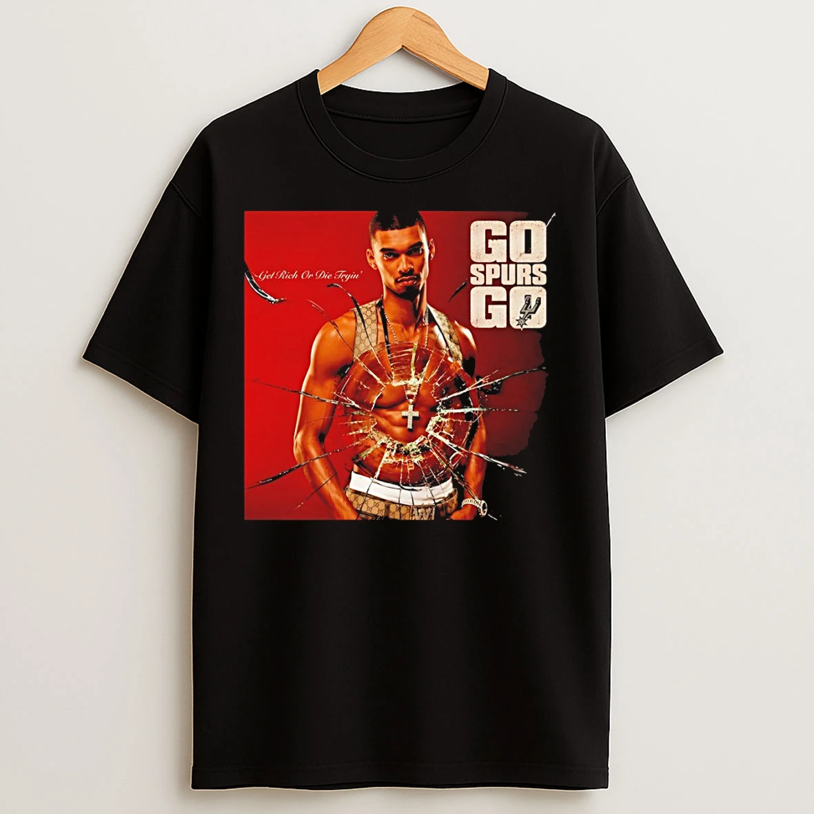 Classic Victor Wembanyama San Antonio Spurs Basketball Go Spurs Go Get Rich Or Die Tryin T Shirts
