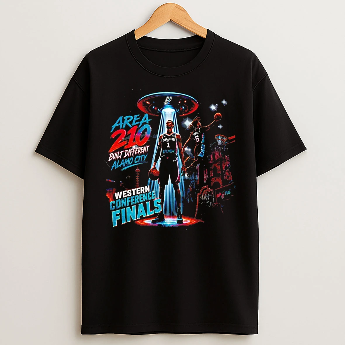 Classic Victor Wembanyama Stephon Castle San Antonio Spurs Basketball Area 210 Built Different T Shirts