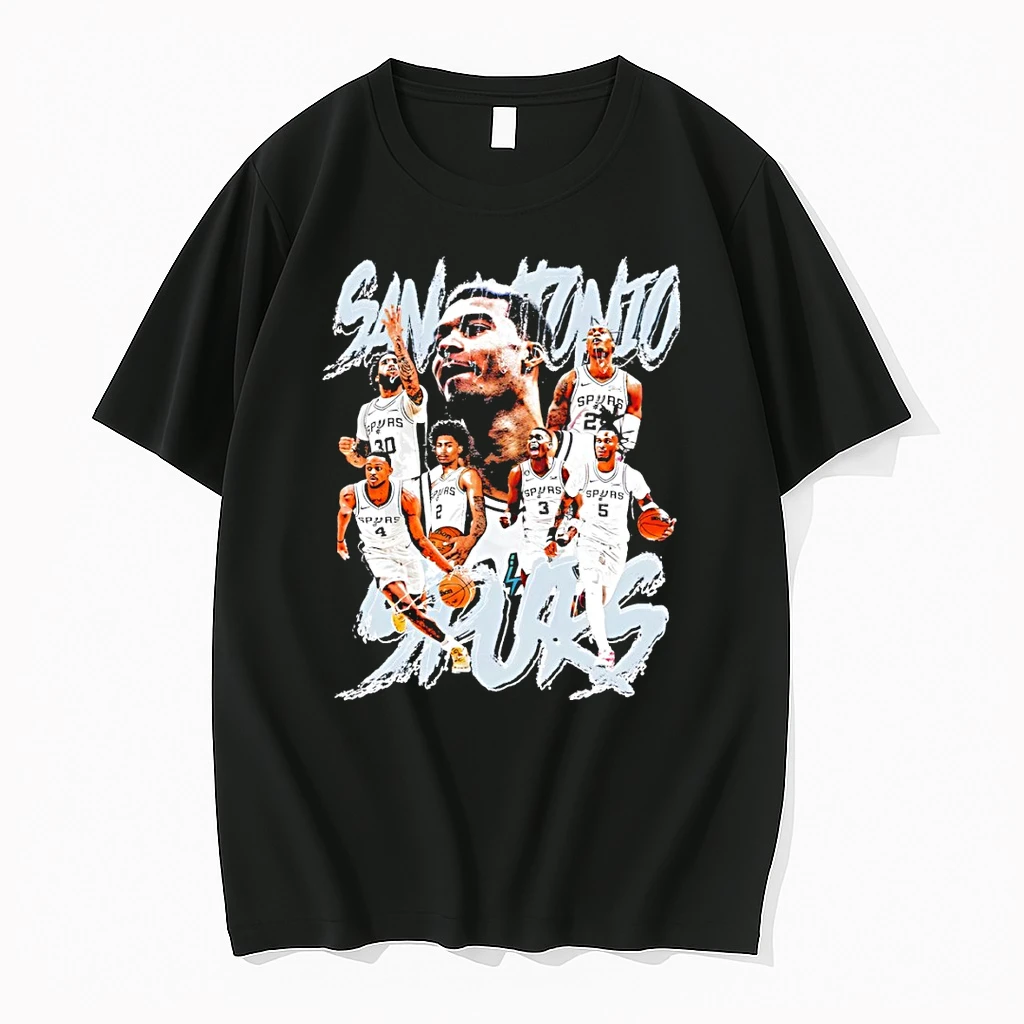 Classic Victor Wembanyama Zach Collins Devin Vassell San Antonio Spurs Basketball Nba Vintage T Shirts