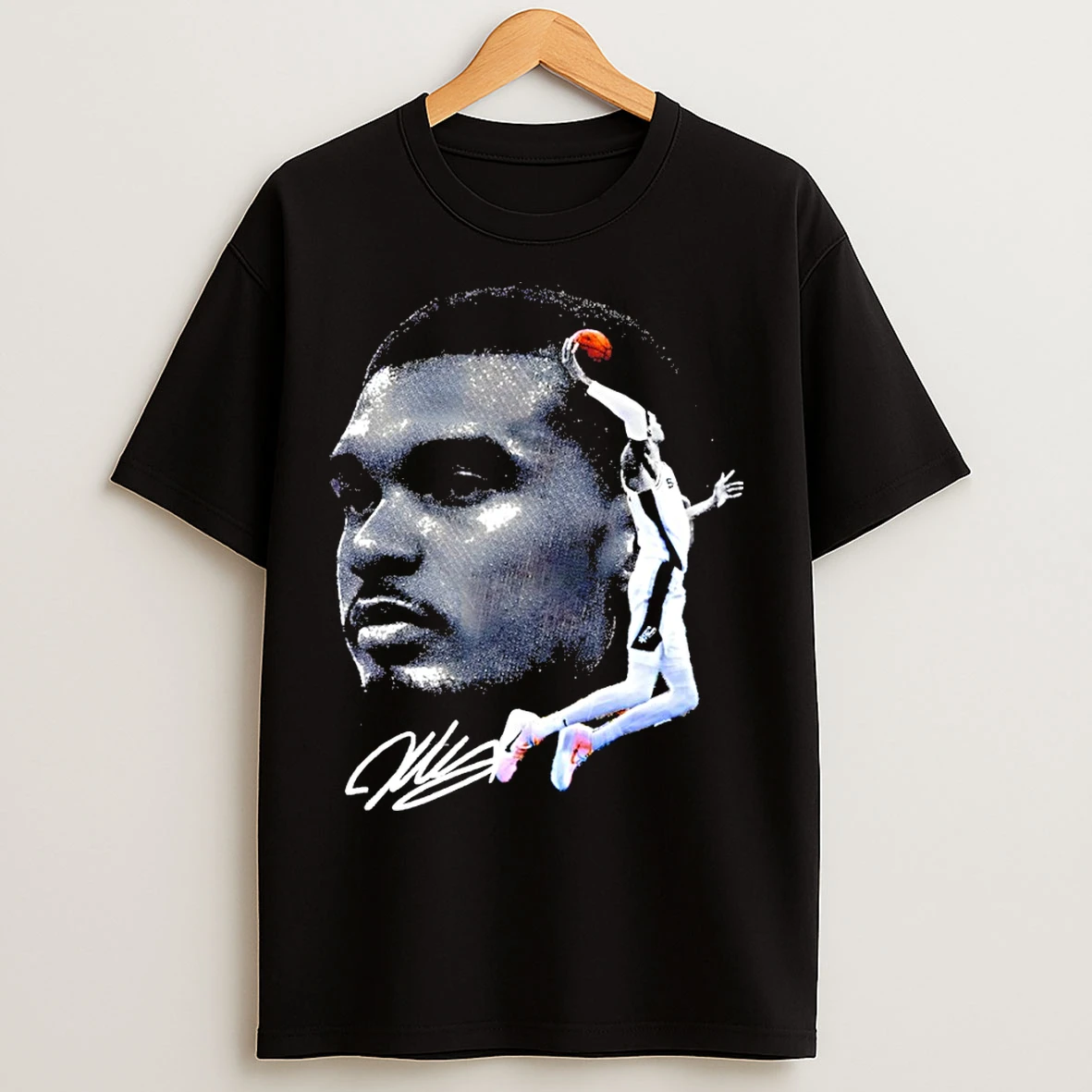Classic Victor Wembanyama Bigface San Antonio Spurs Basketball Nba Signature Vintage T Shirts
