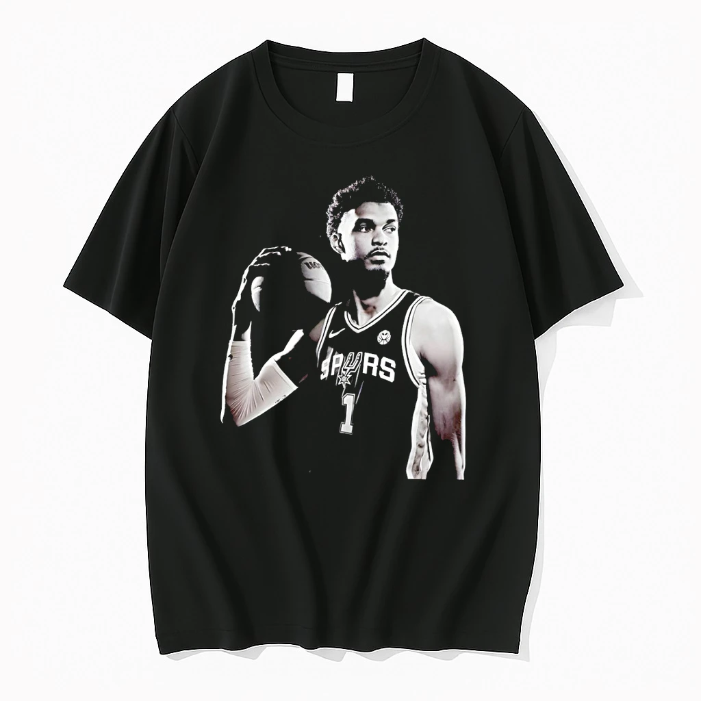 Classic Victor Wembanyama Holding Ball San Antonio Spurs Basketball Nba 2026 Vintage T Shirts