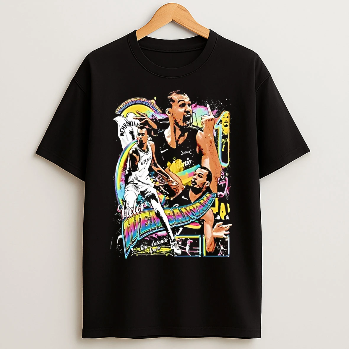 Classic Victor Wembanyama X The Alien Mashup San Antonio Spurs Basketball 1 Wemby Graphic Vintage T Shirts
