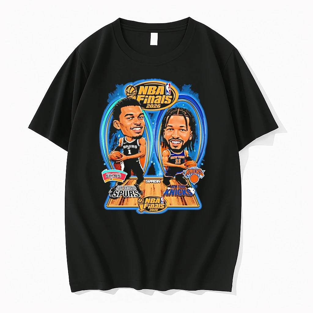 Classic Wembanyama Jalen Brunson Nba Finals 2026 San Antonio Spurs New York Knicks T Shirts