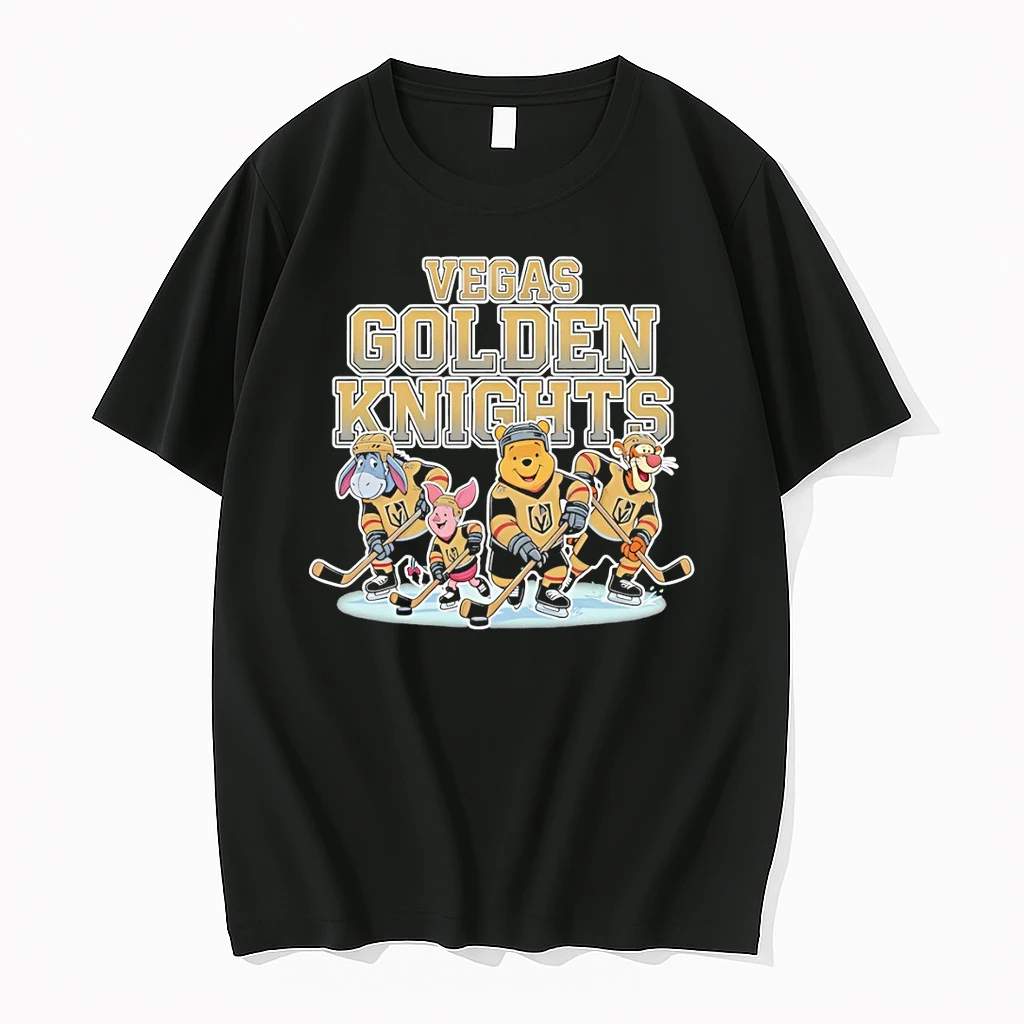 Classic Winnie The Pooh Disney Vegas Golden Knights Hockey Nhl 2026 T Shirts