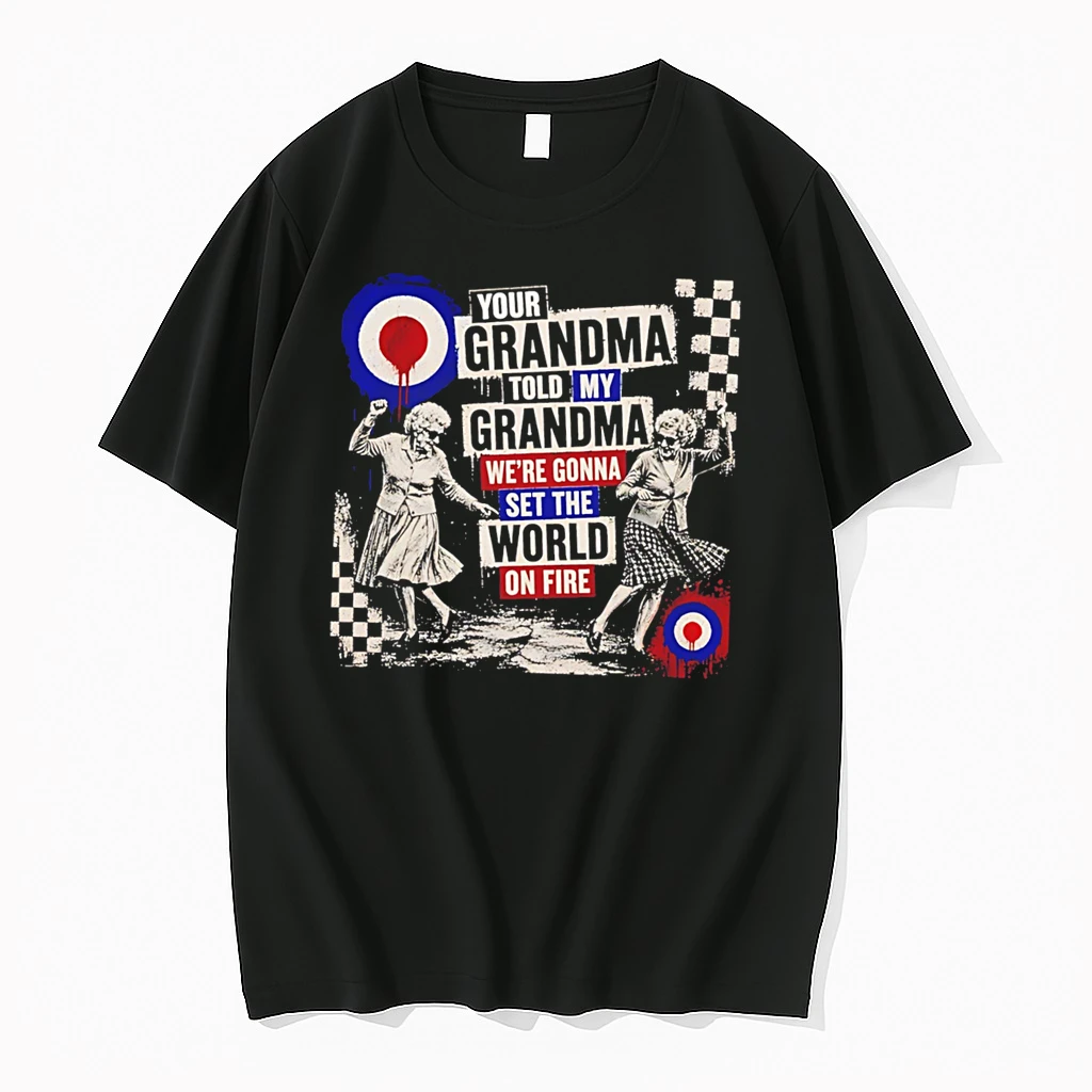 Classic Your Grandma And My Grandma Sitting By The Fire Dance Graphic Tee T Shirts