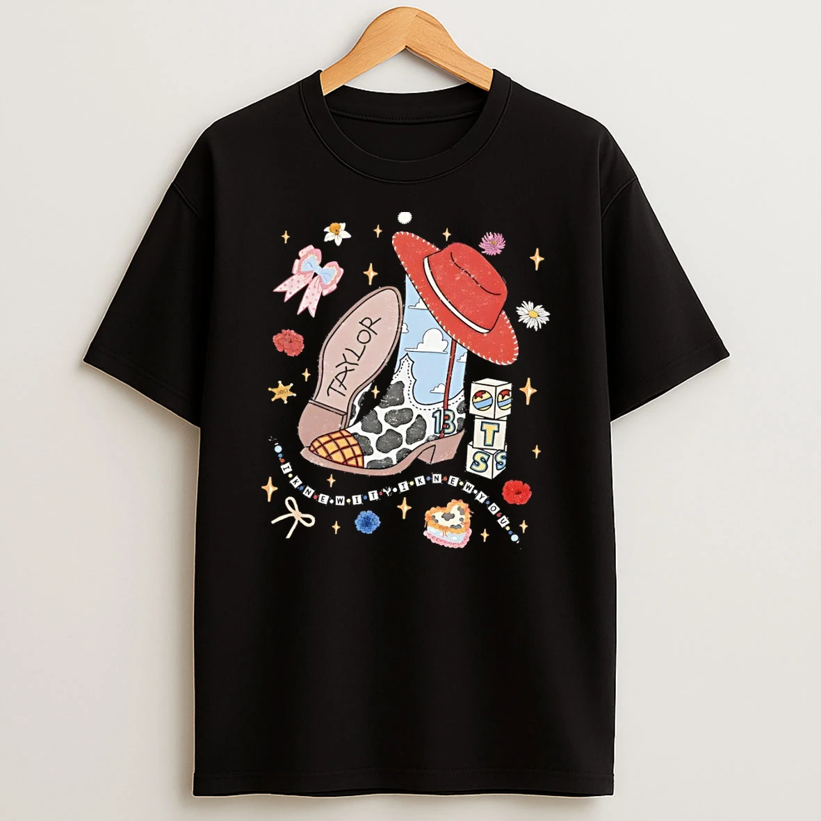 Cowboy Boot Western Taylor I Knew You Were Trouble Toy Block Star Shirts