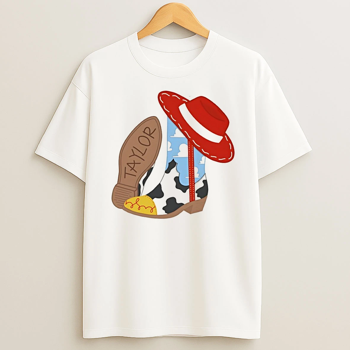 Cowboy Boot And Hat Taylor For A Custom Birthday Shirts