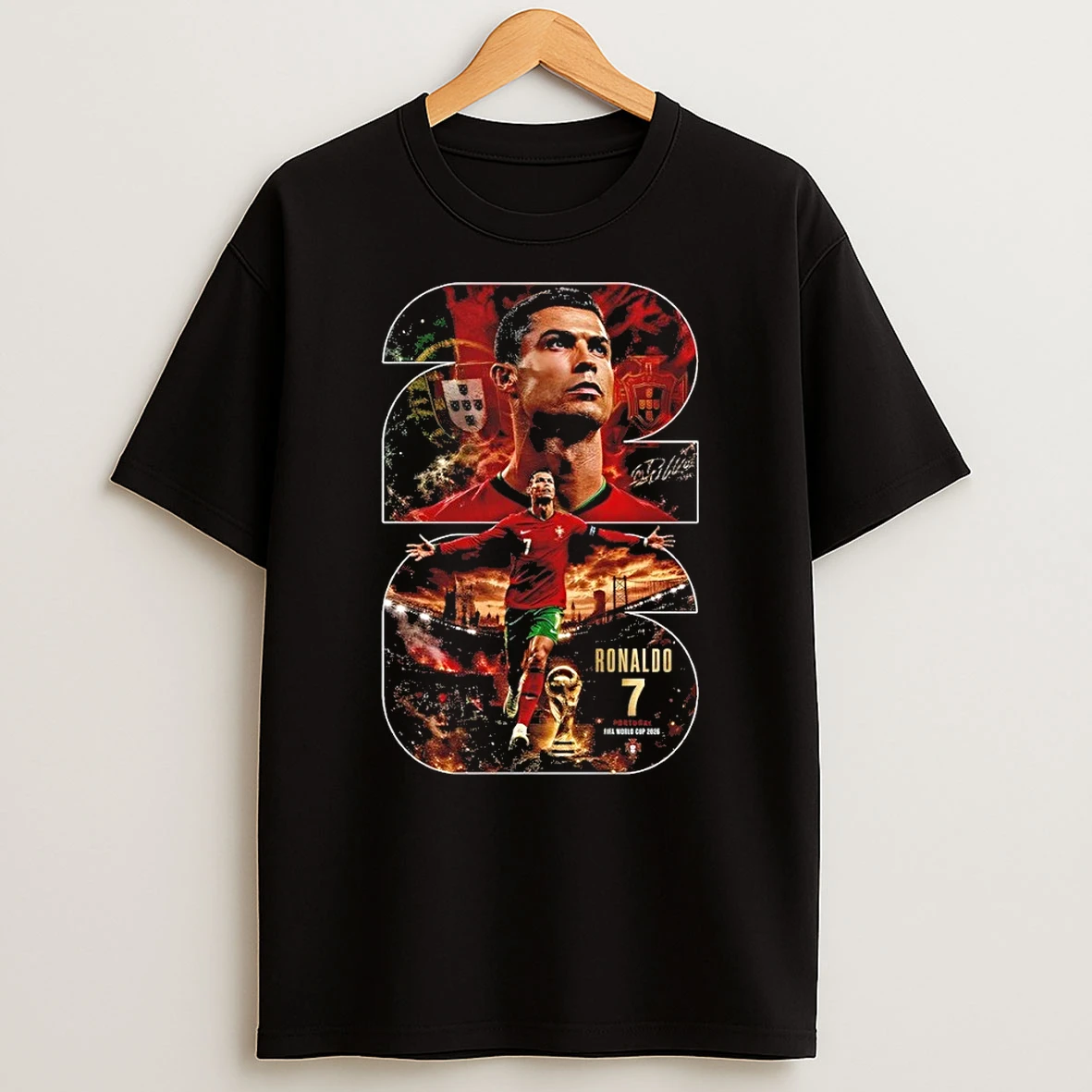Cristiano Ronaldo Soccer Player Portugal National Team Uniform 2026 Shirts