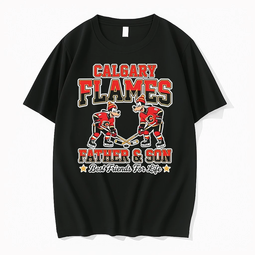 Disney Goofy Calgary Flames Father And Son Best Friends For Life Shirts