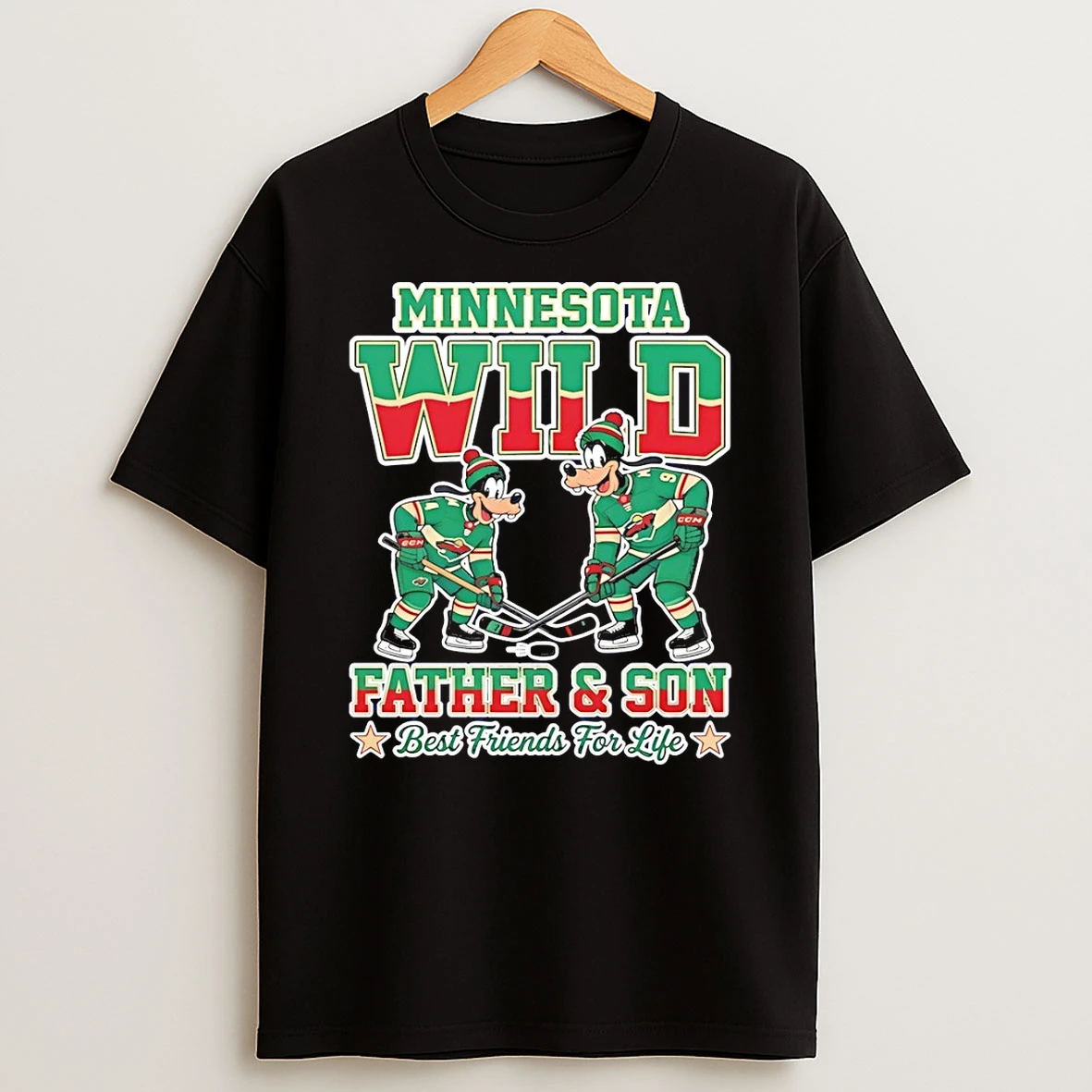 Disney Goofy Minnesota Wild Father And Son Best Friends For Life Shirts