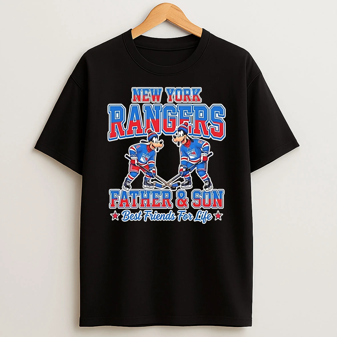 Disney Goofy New York Rangers Father And Son Best Friends For Life Shirts