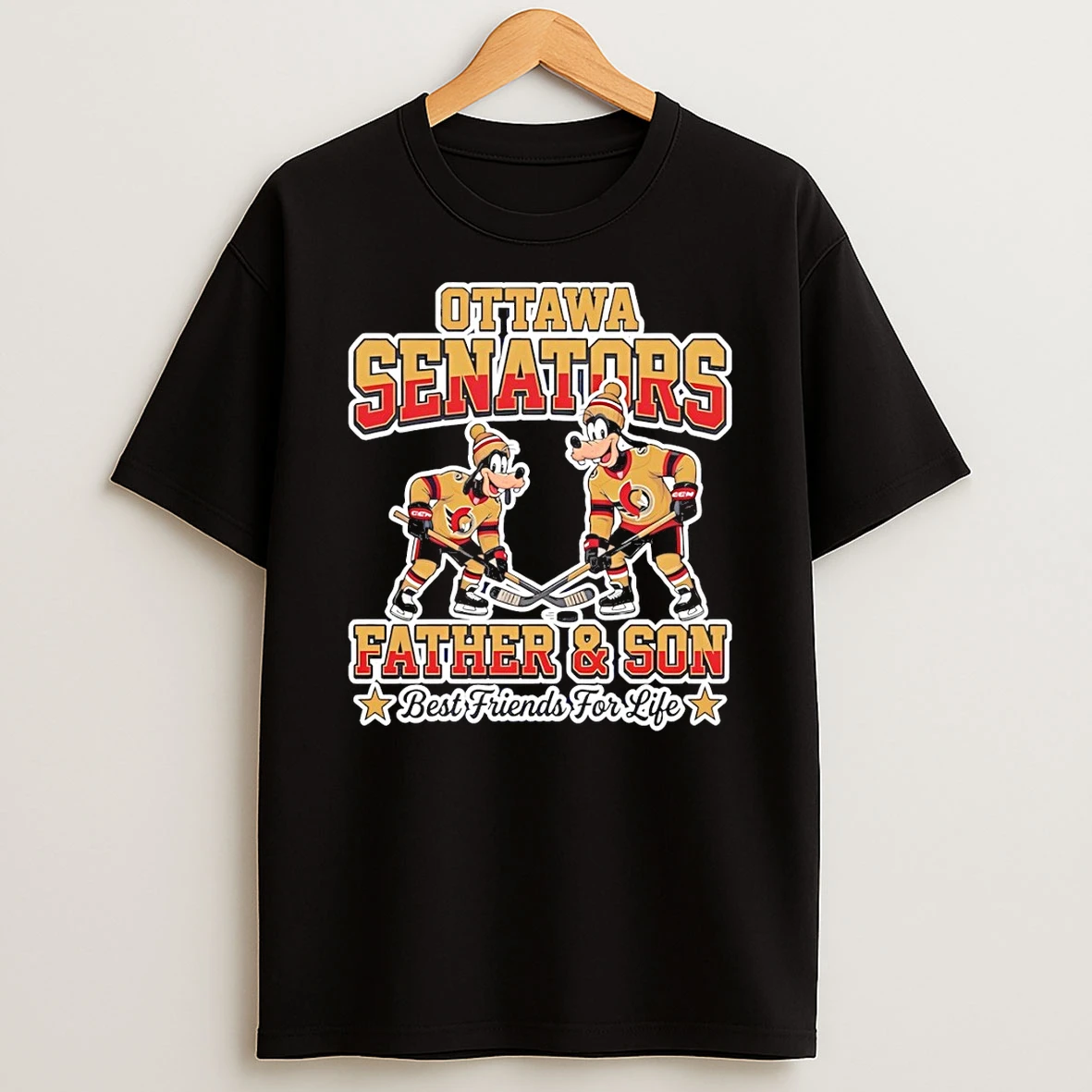 Disney Goofy Ottawa Senators Father And Son Best Friends For Life Shirts