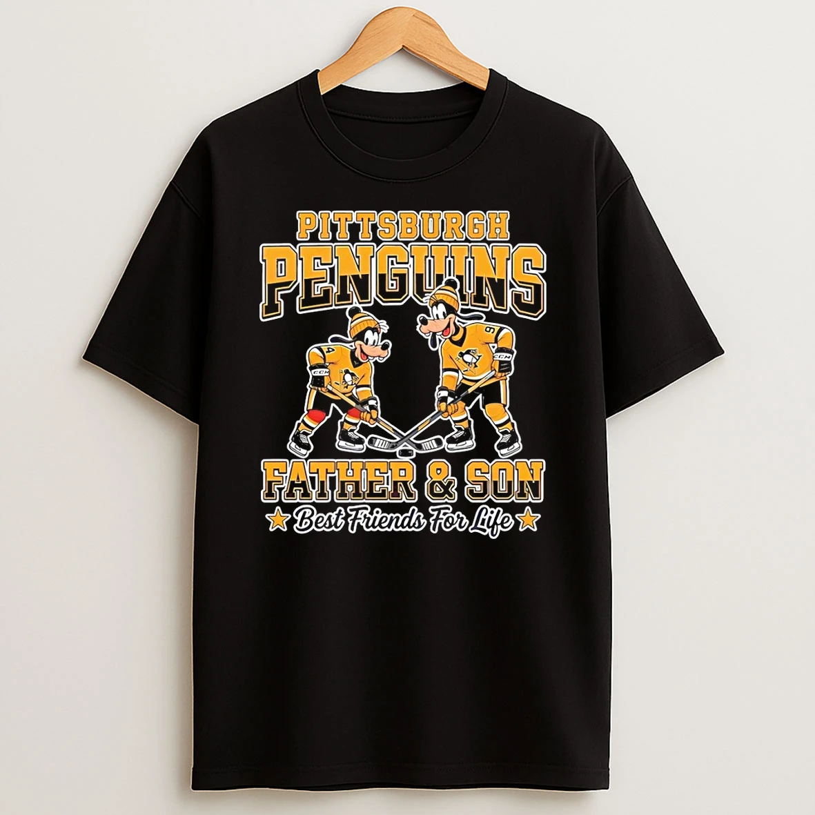 Disney Goofy Pittsburgh Penguins Father And Son Best Friends For Life Shirts