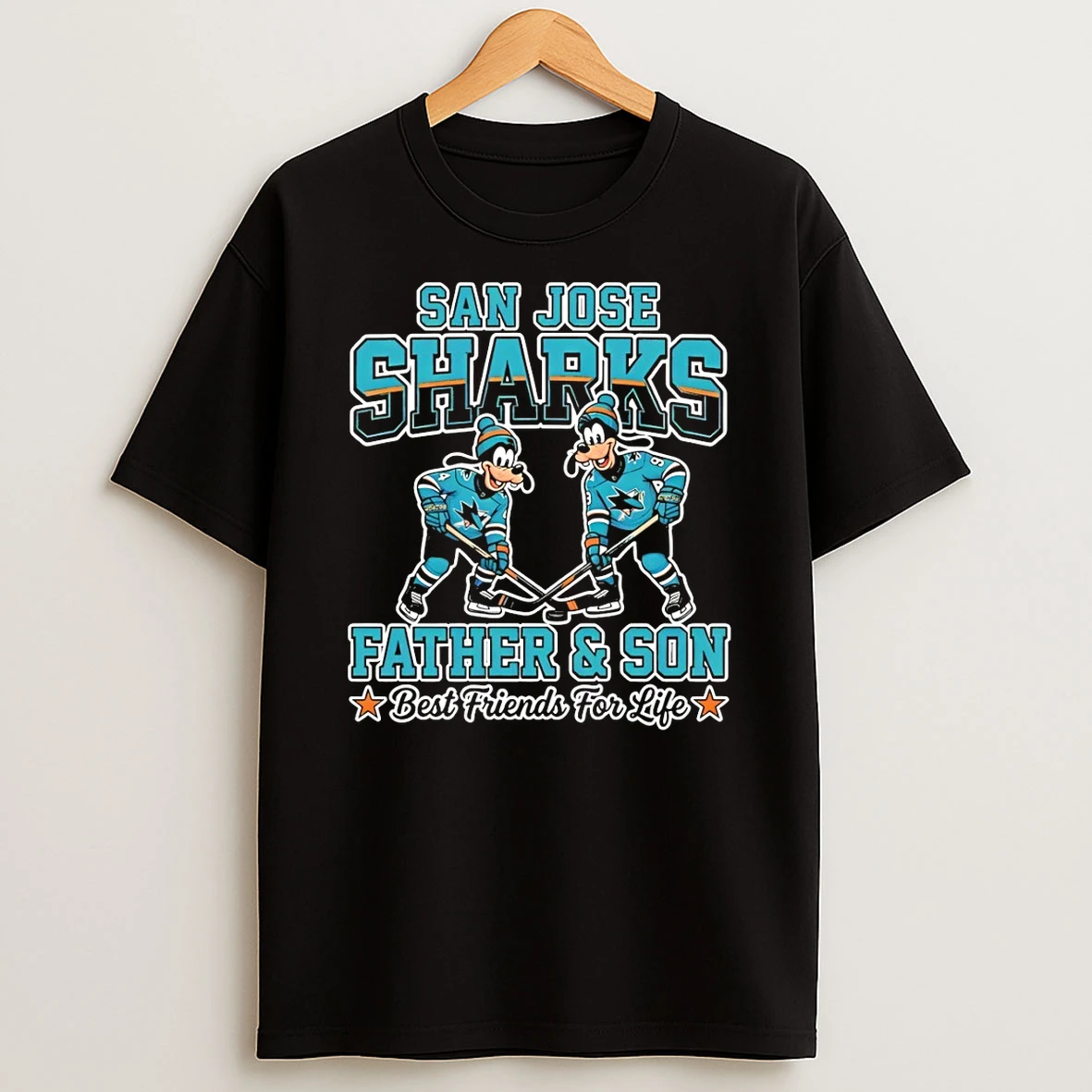 Disney Goofy San Jose Sharks Father And Son Best Friends For Life Shirts