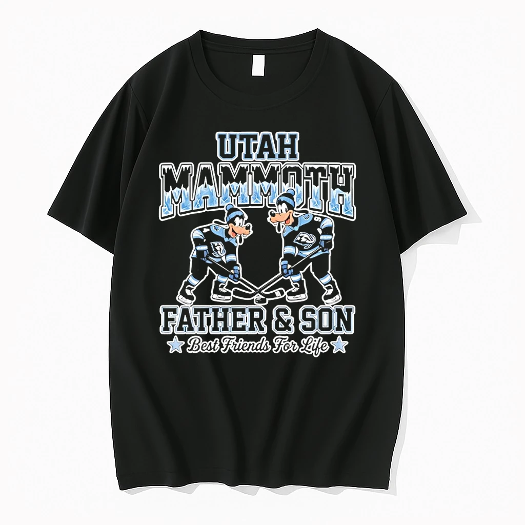 Disney Goofy Utah Mammoth Hockey Father And Son Best Friends For Life Shirts