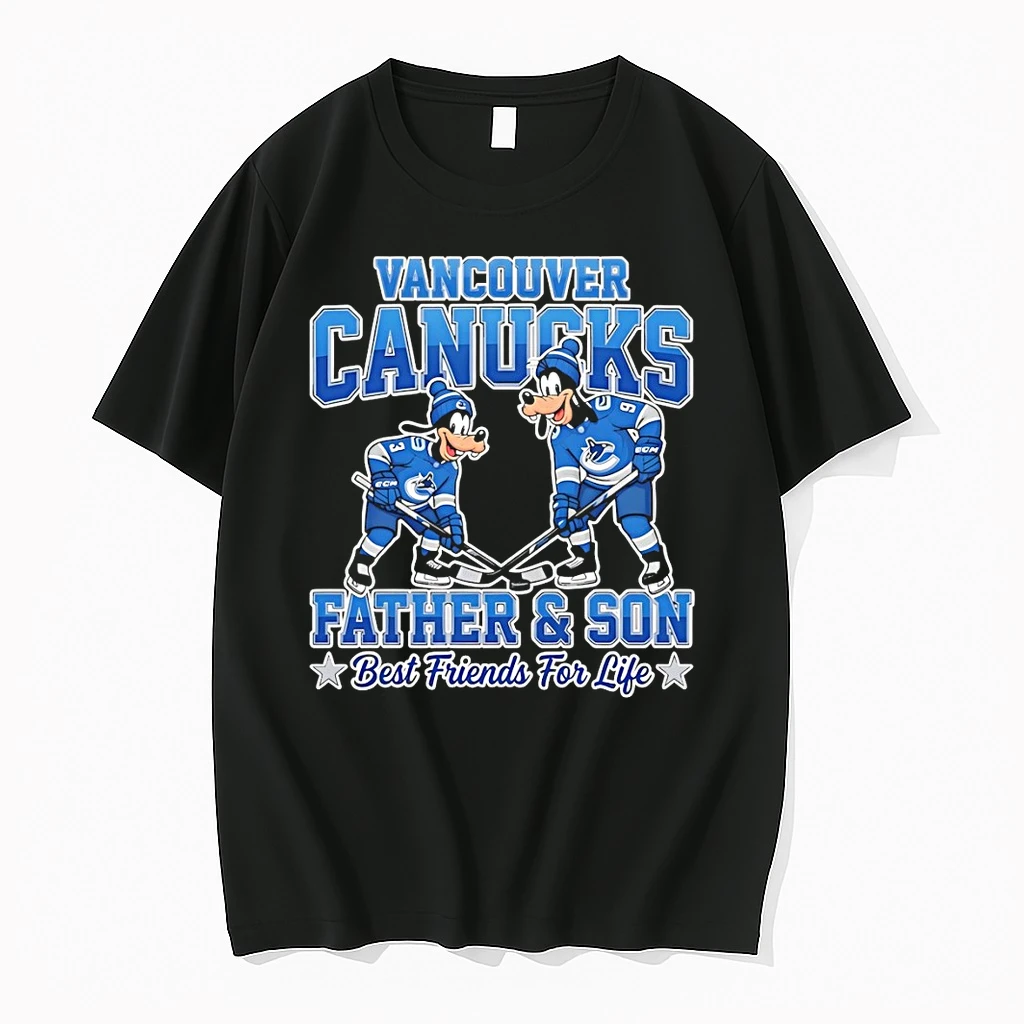 Disney Goofy Vancouver Canucks Father And Son Best Friends For Life Shirts