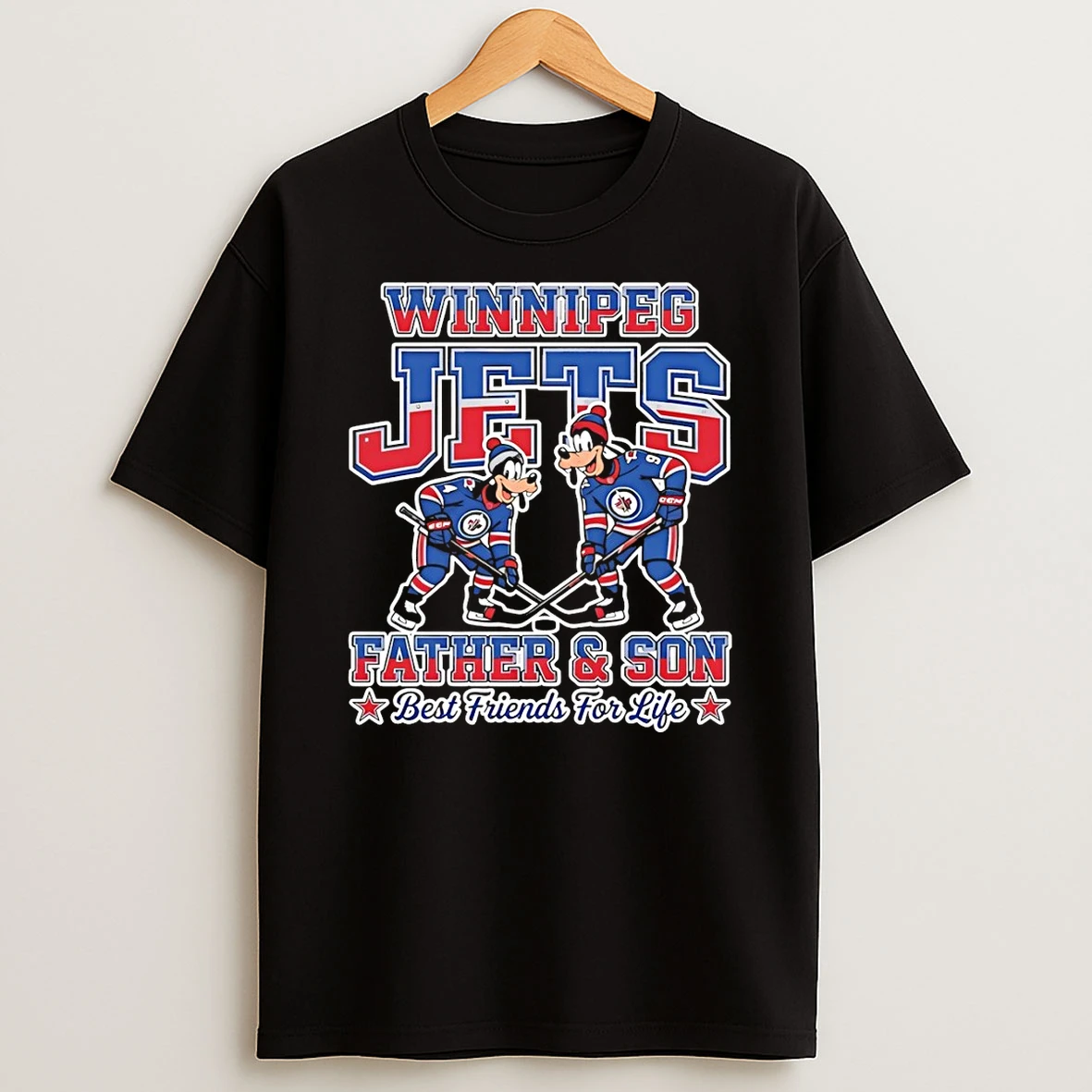 Disney Goofy Winnipeg Jets Father And Son Best Friends For Life Shirts