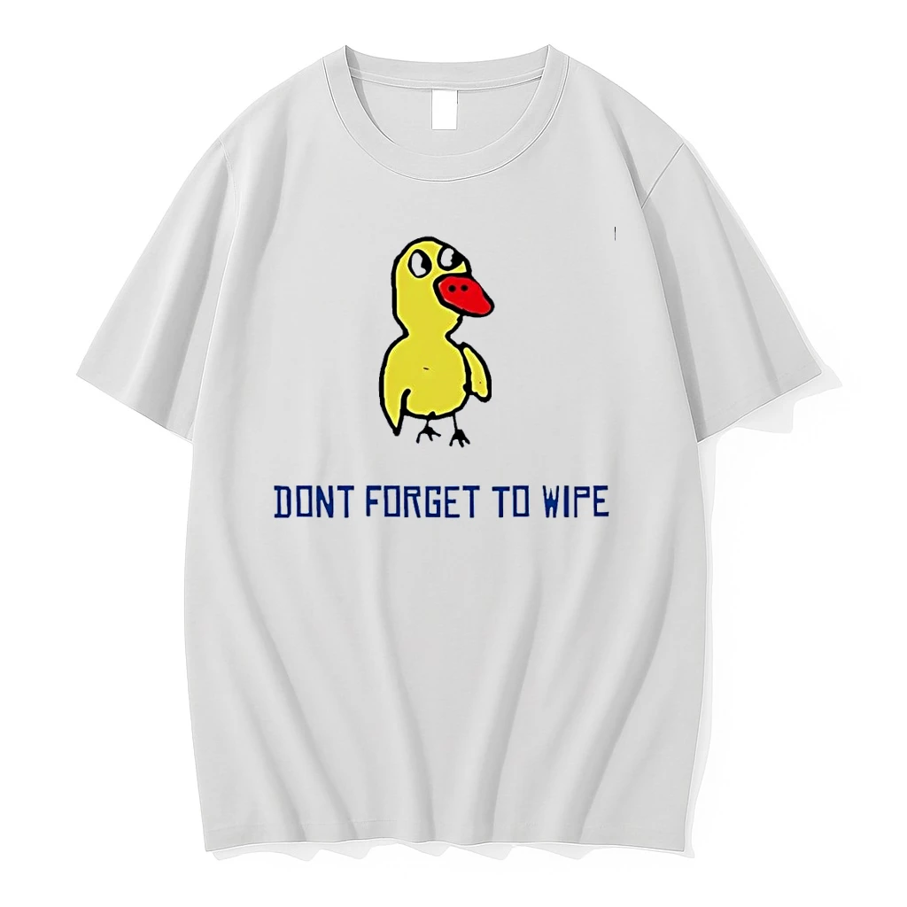 Dont Forget To Wipe Yellow Duck White Shirts