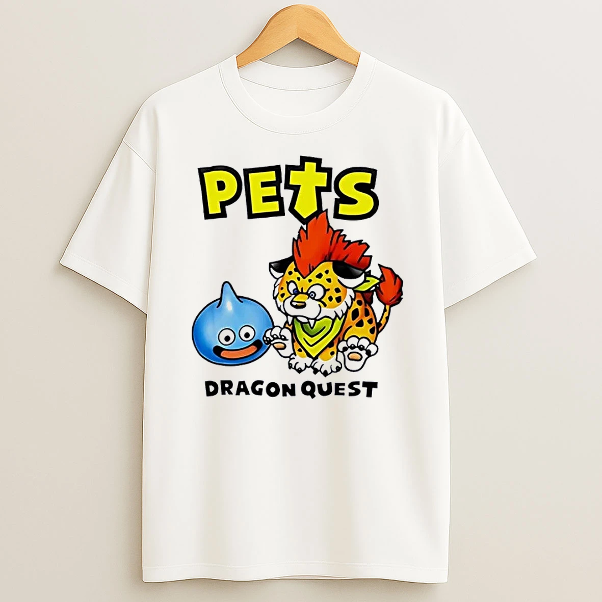 Dragon Quest Pets Slime And Great Sabrecat White Shirts