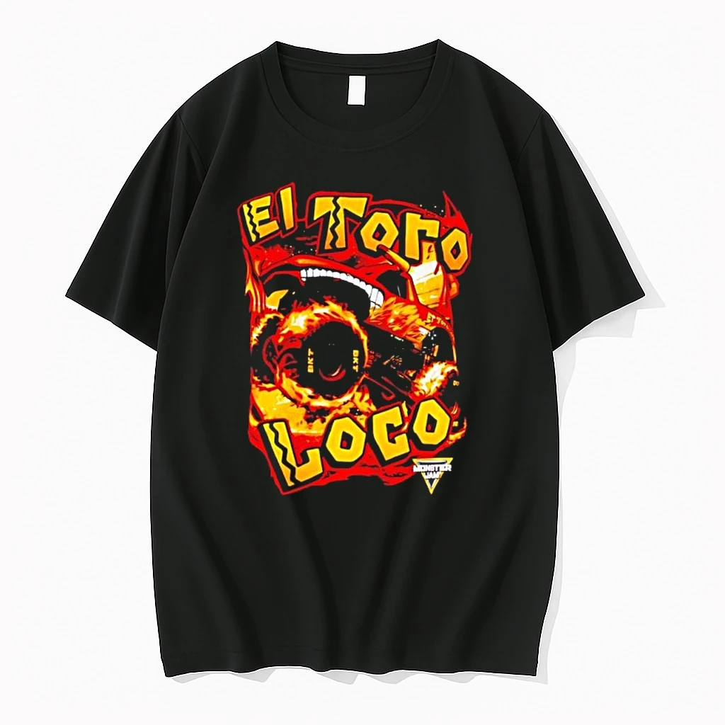 El Toro Loco Monster Jam Truck Flaming Shirts