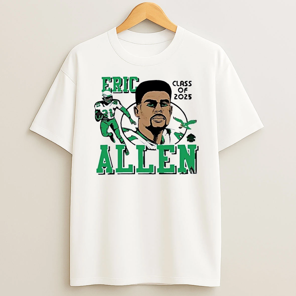Eric Allen No 379 Class Of 2025 Philadelphia Eagles White Shirts