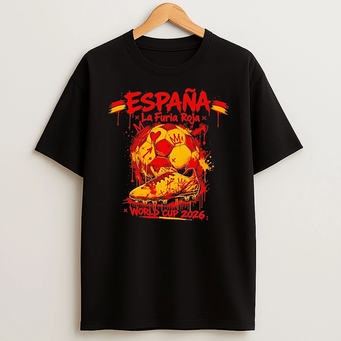 Espana La Furia Roja Spain Soccer World Cup 2026 Shirts