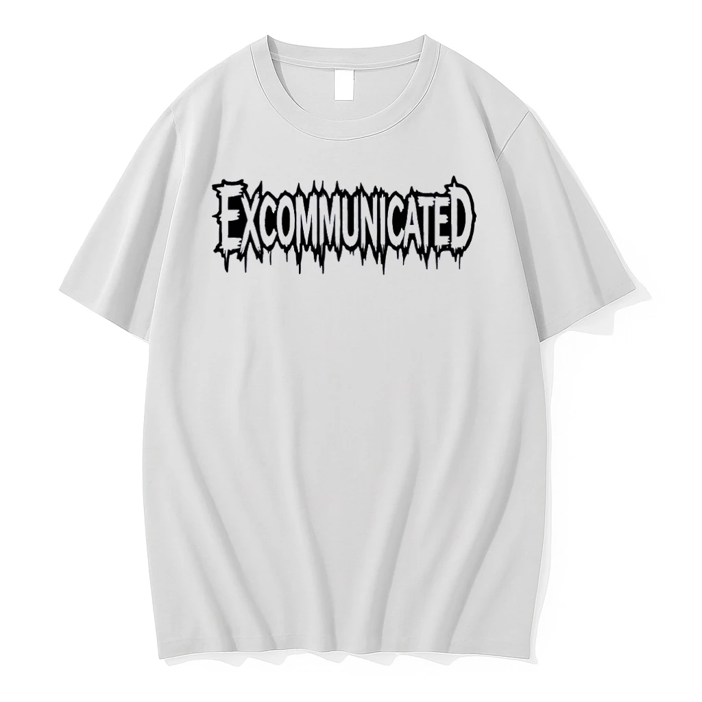 Excommunicated Horror Movie Themed White Shirts