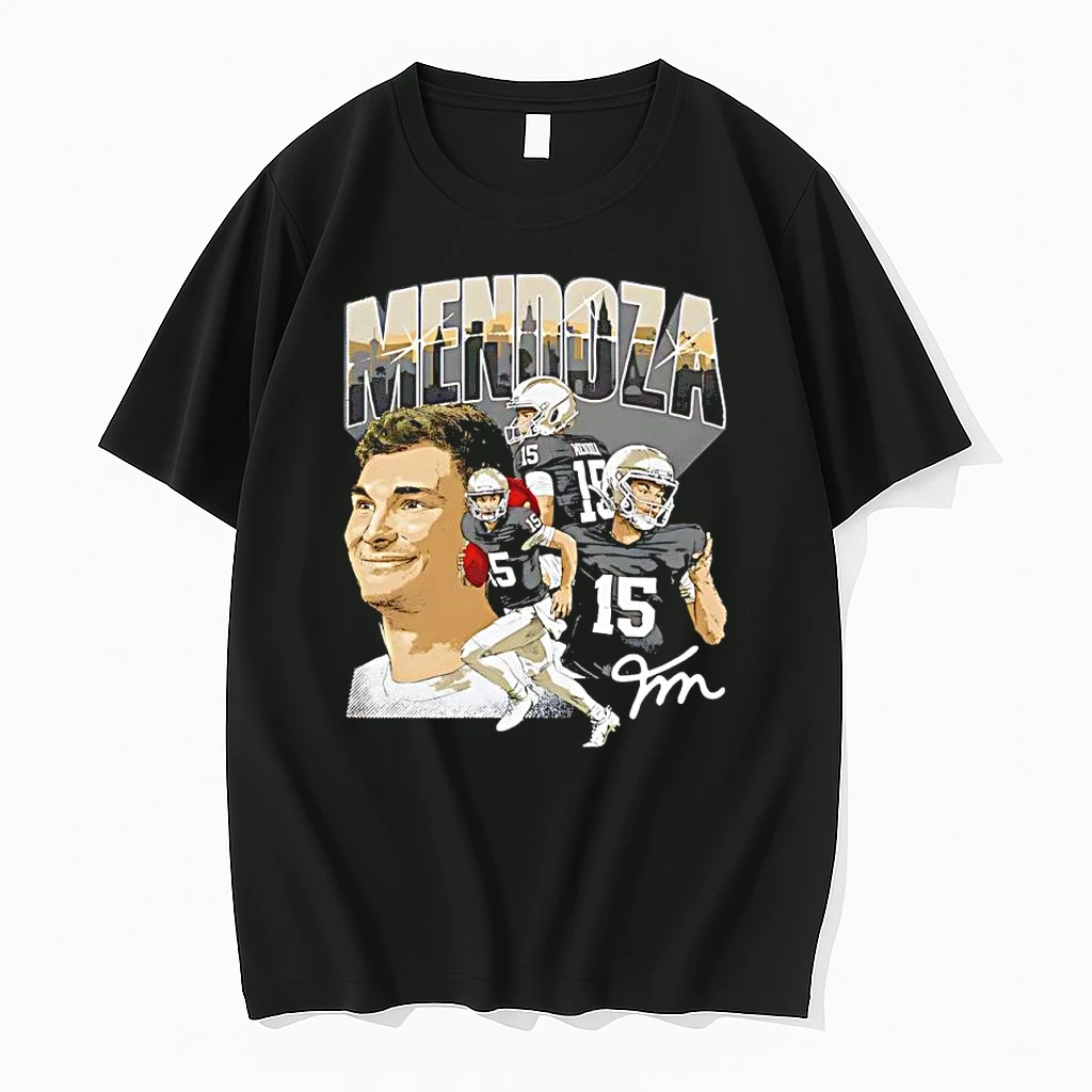 Fernando Mendoza Las Vegas Raiders Nfl Collage Number 15 Signature Shirts