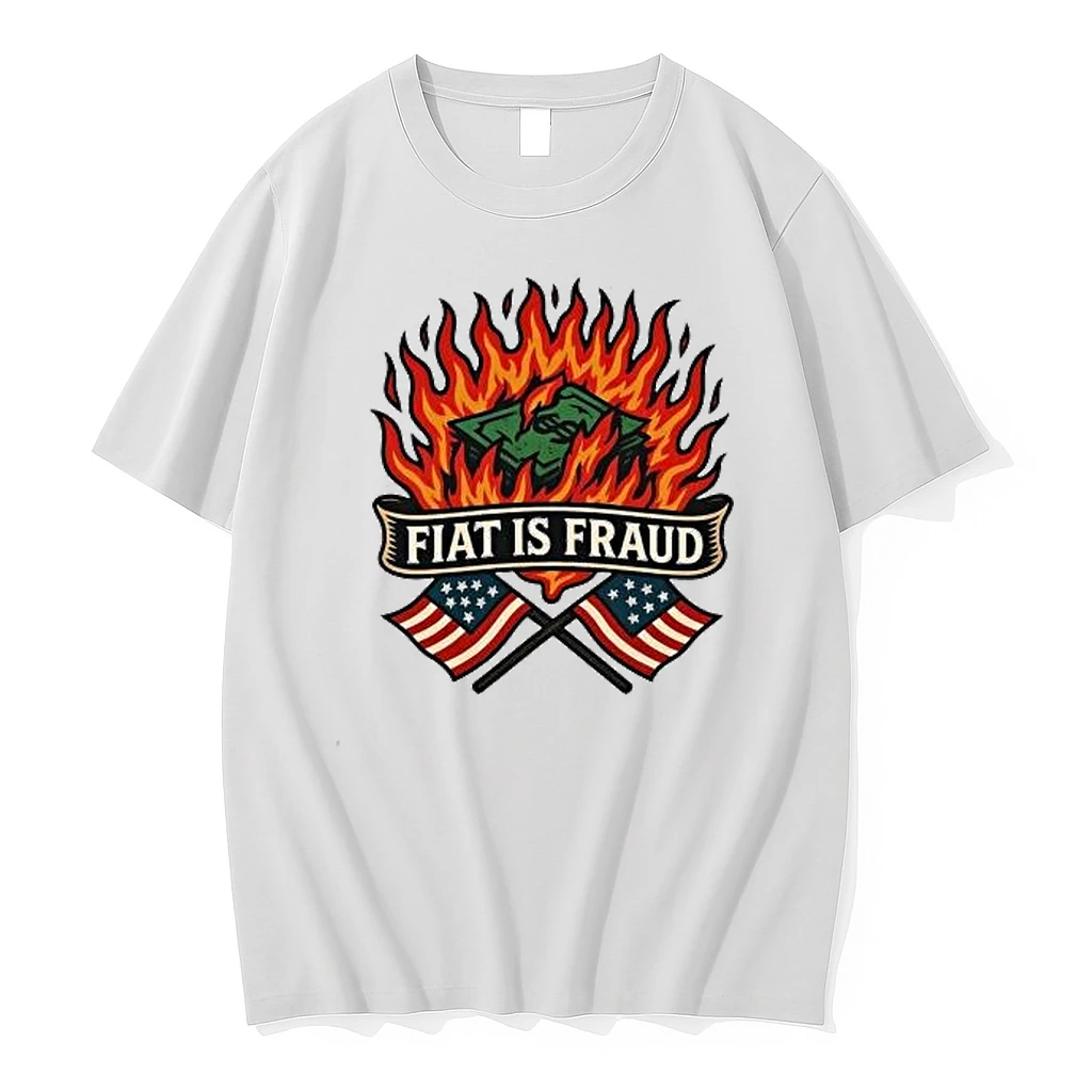 Fiat Is Fraud Money Fire United States Flags Shirts