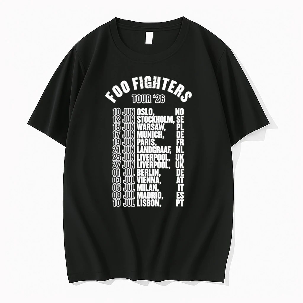 Foo Fighters June And July Tour 2026 Shirts