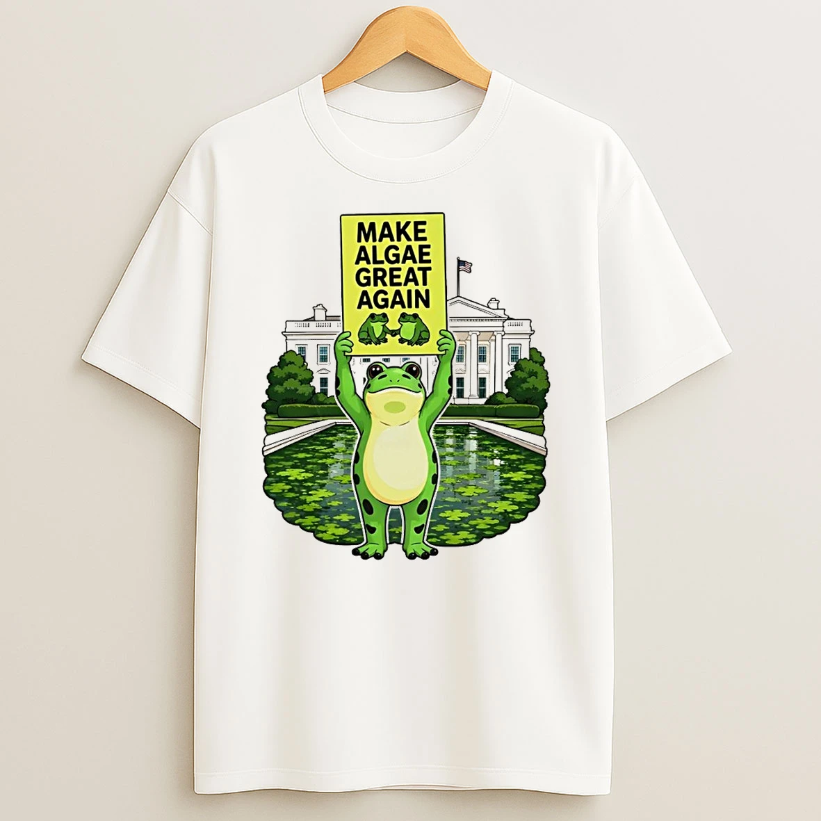 Frogs Team Algae Fdt Make Algae Great Again Patriotic White House 2026 Shirts