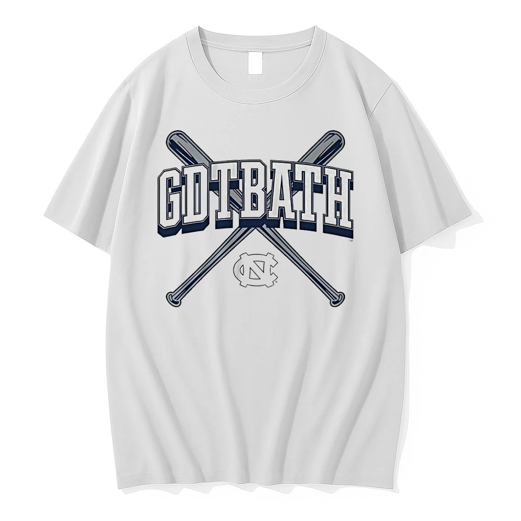 Gdtbath North Carolina Tar Heels Baseball Mlb Logo Shirts