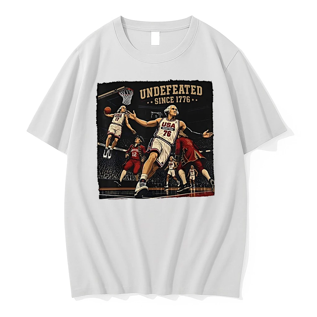 George Washington Basketball Vintage 1776 Vintage Usa Graphic Undefeated 4th Of July Shirts