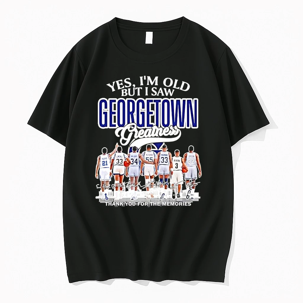 Georgetown Hoyas Yes I Am Old But I Saw Georgetown Greatness Thank You For The Memories Shirts