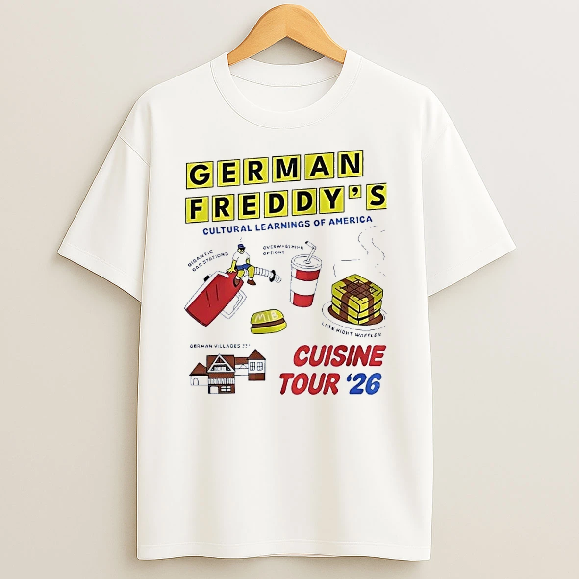 German Freddys Cultural Learnings Of America Cuisine Tour 26 White Shirts