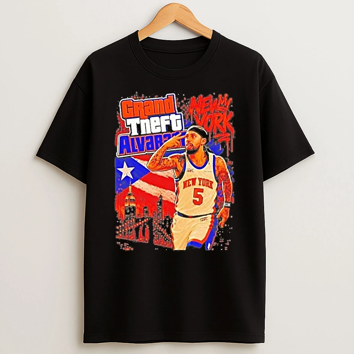 Grand Theft Alvarez Knicks Jose Alvarado New York Forever Shirts Shirts