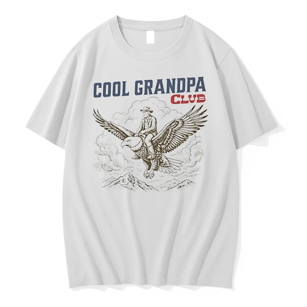 Grandpa Cowboy Eagle Cool Grandpa Club America Fathers Day Shirts
