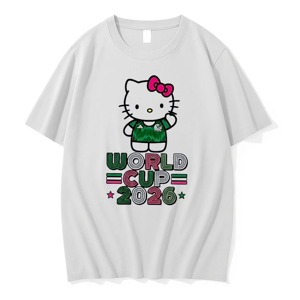 Hello Kitty Mexico World Cup 2026 Soccer White Shirts