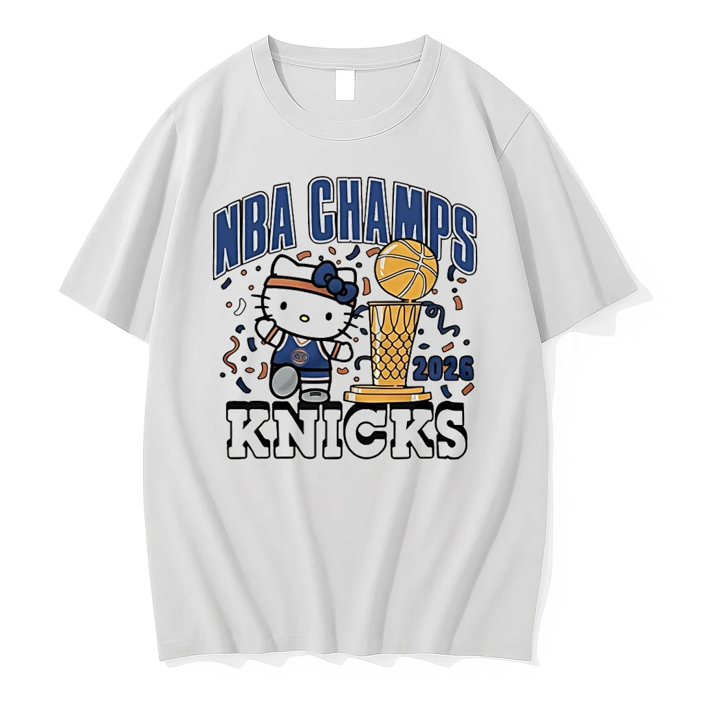Hello Kitty Trophy New York Knicks Nba Champs 2026 Shirts