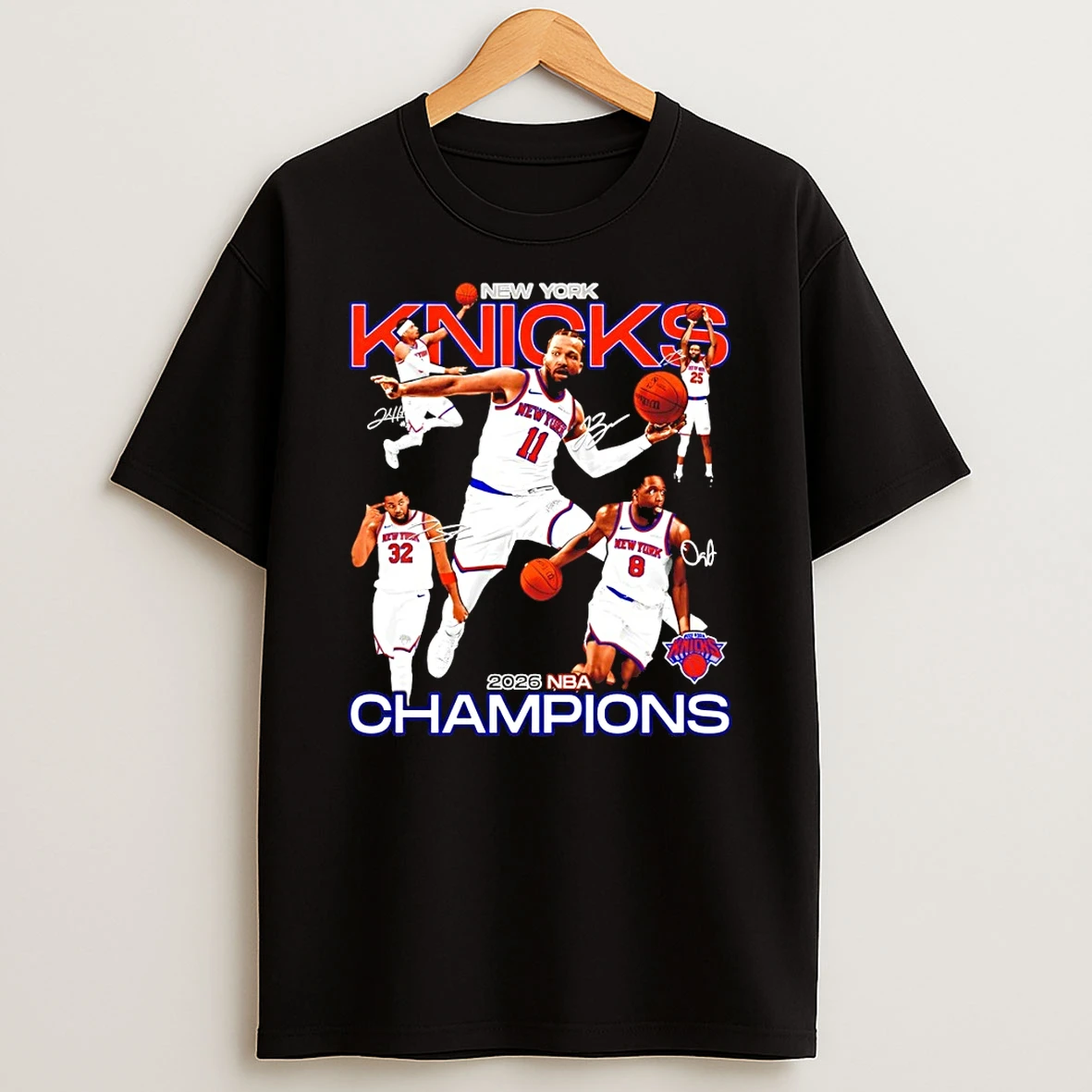 Jalen Brunson New York Knicks 2026 Nba Champions Basketball Team Player Graphic Shirts