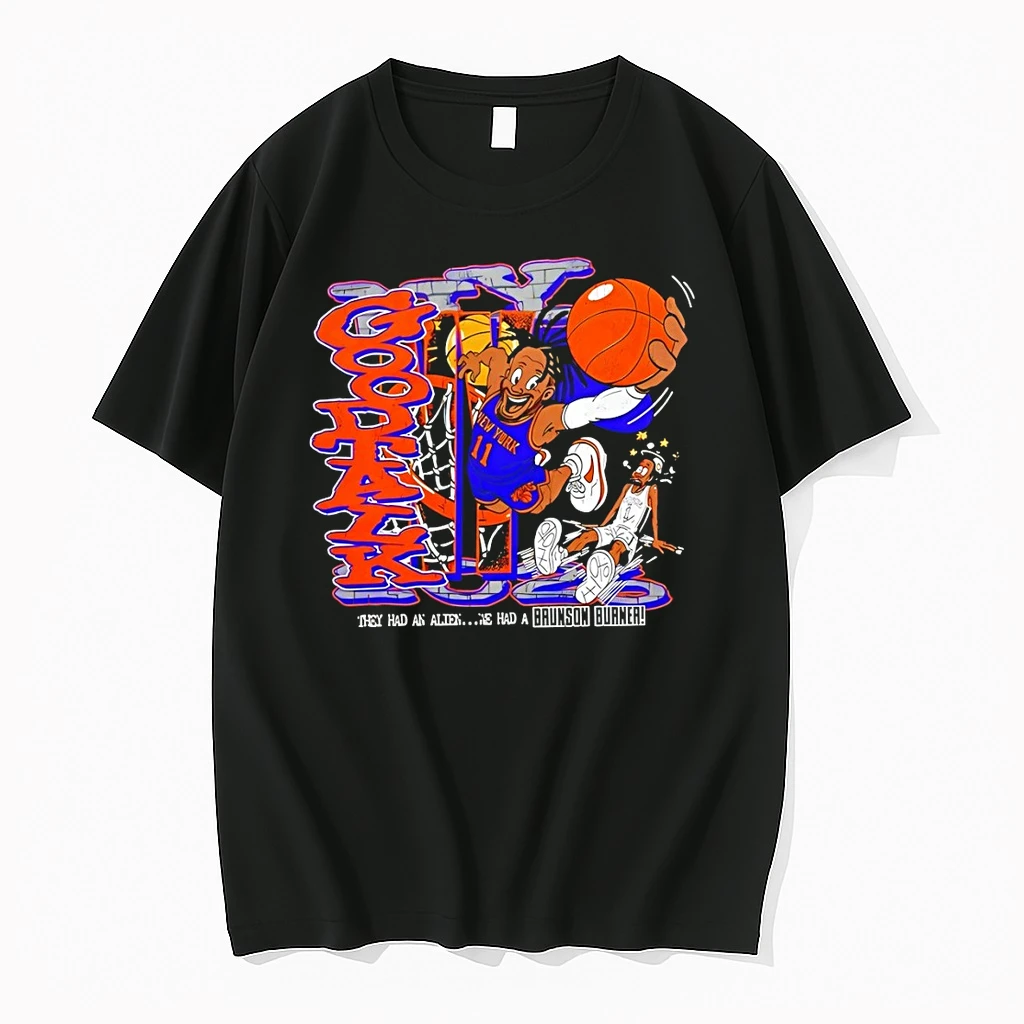 Jalen Brunson New York Knicks Dragonball Big Knick Energy They Had An Alien He Has A Brunson Burner Shirts