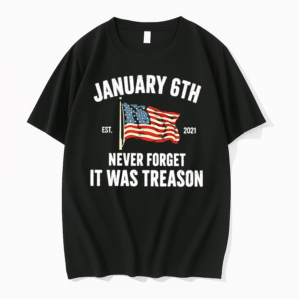 January 6th Never Forget It Was Treason American Flag Est 2021 Shirts