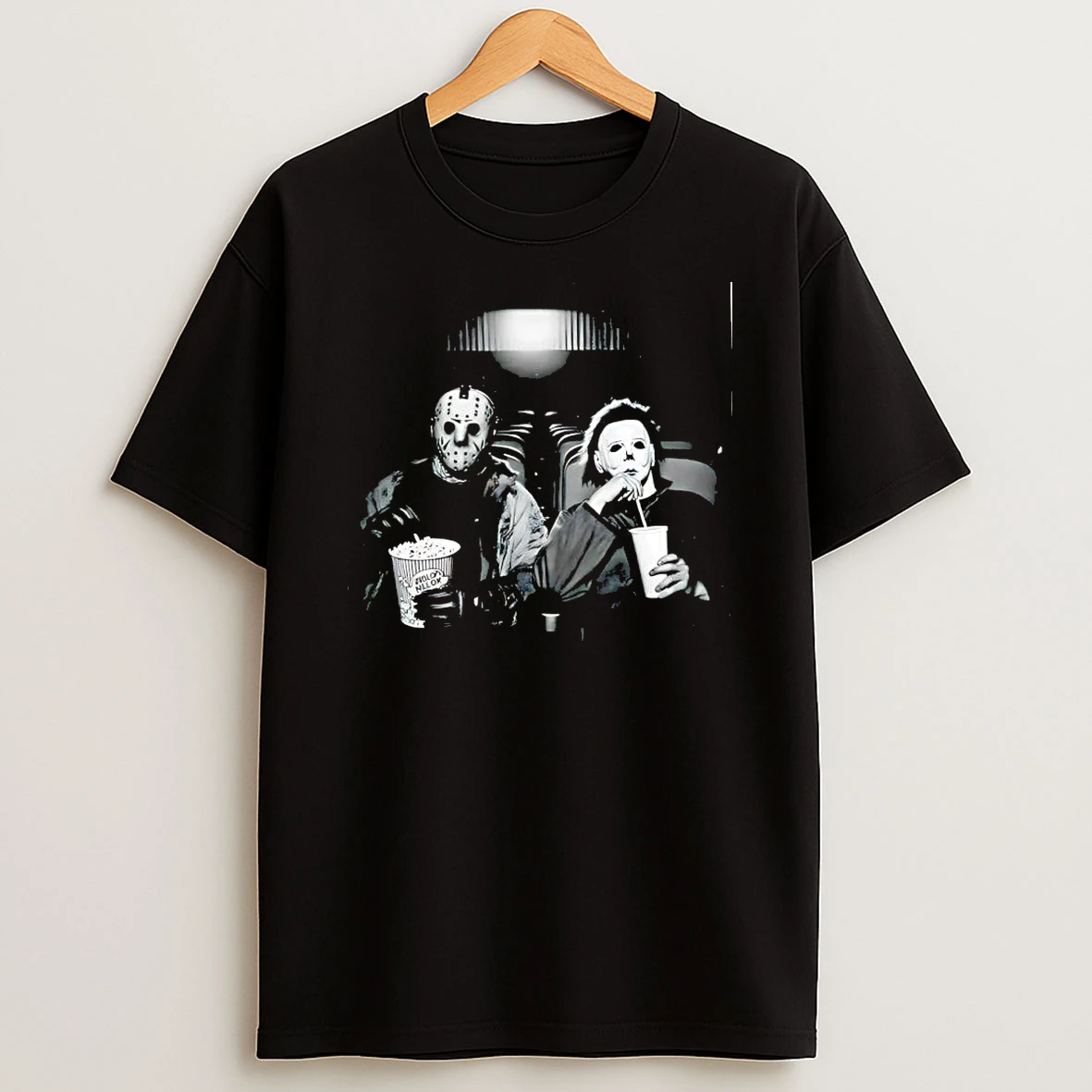 Jason Voorhees And Michael Myers Friday The 13th Halloween Horror Cinema Movie Shirts