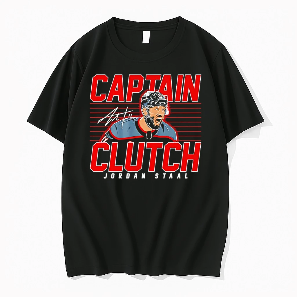 Jordan Staal Carolina Hurricanes Hockey Nhl Captain Clutch 2026 Signature Shirts