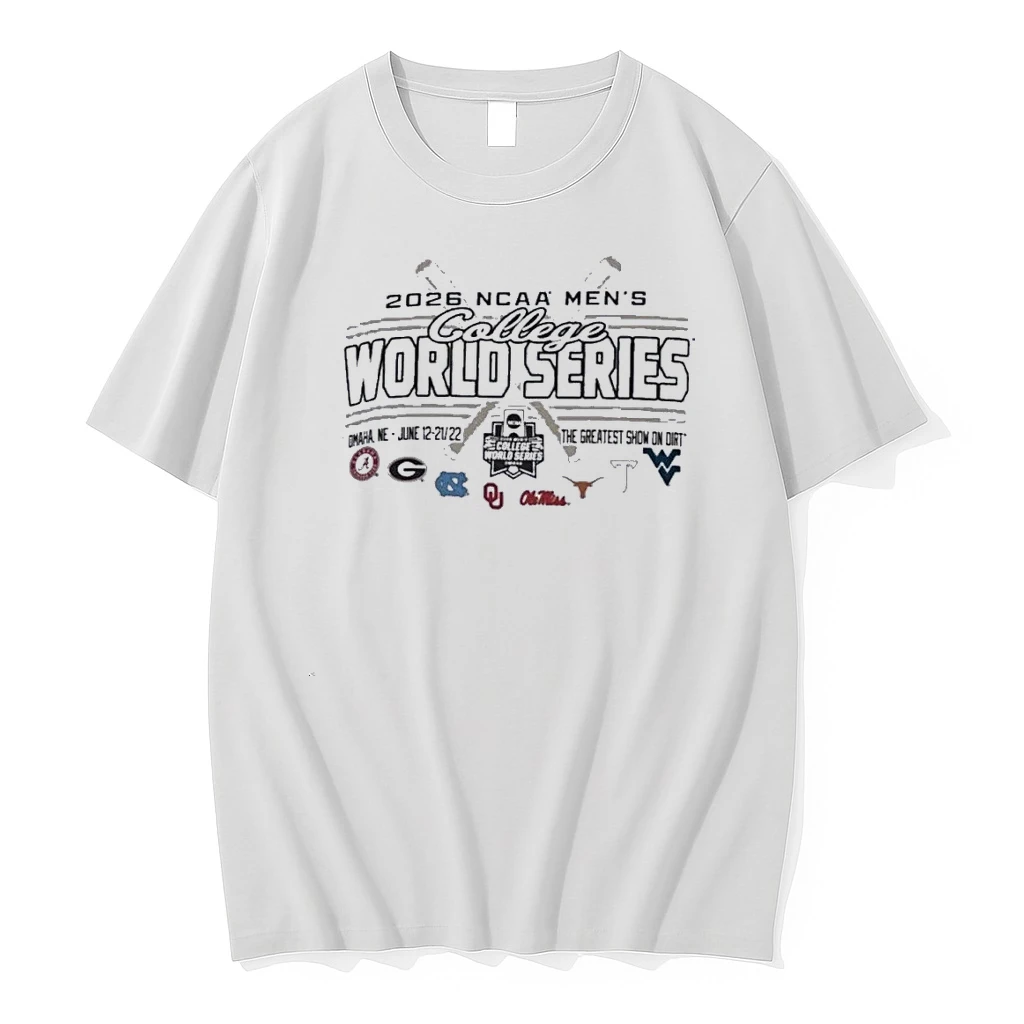 June 12 21 22 2026 Omaha Mens College World Series 8 Team Shirts