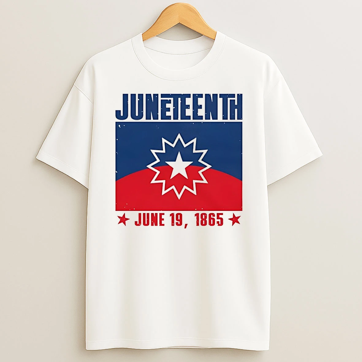 Juneteenth Red White Blue Freedom Flag 1865 Emancipation Day Shirts